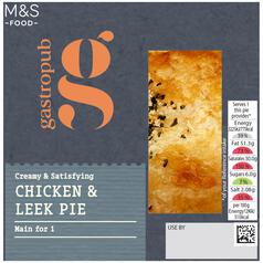 M&S Gastropub Chicken & Leek Pie 250g