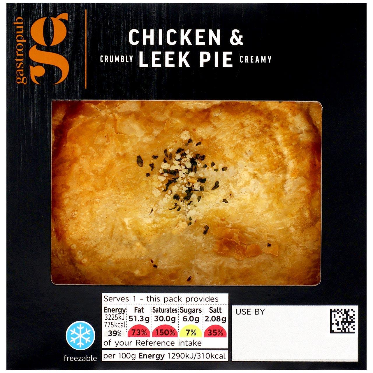 M&S Gastropub Chicken & Leek Pie for One 250g