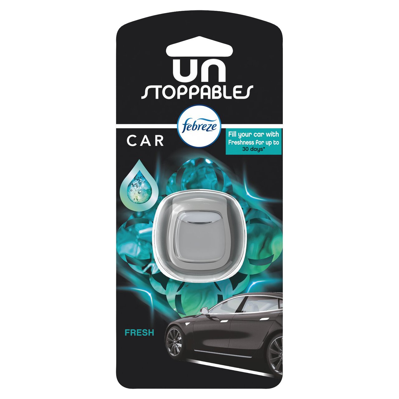 Febreze Unstoppables Car Clip Air Freshener Fresh 2ml