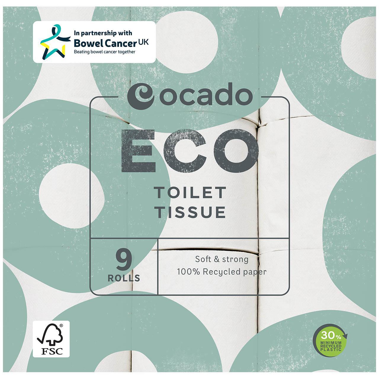 Ocado Eco Toilet Tissue 9 per pack
