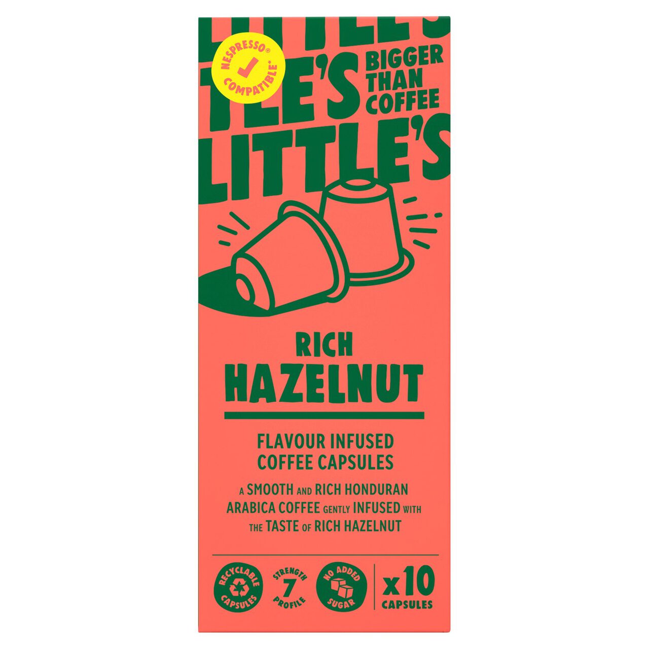 Little's Rich Hazelnut Nespresso Compatible Capsules 10 per pack