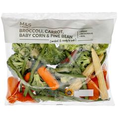 M&S Broccoli, Carrot, Baby Corn & Fine Bean 320g