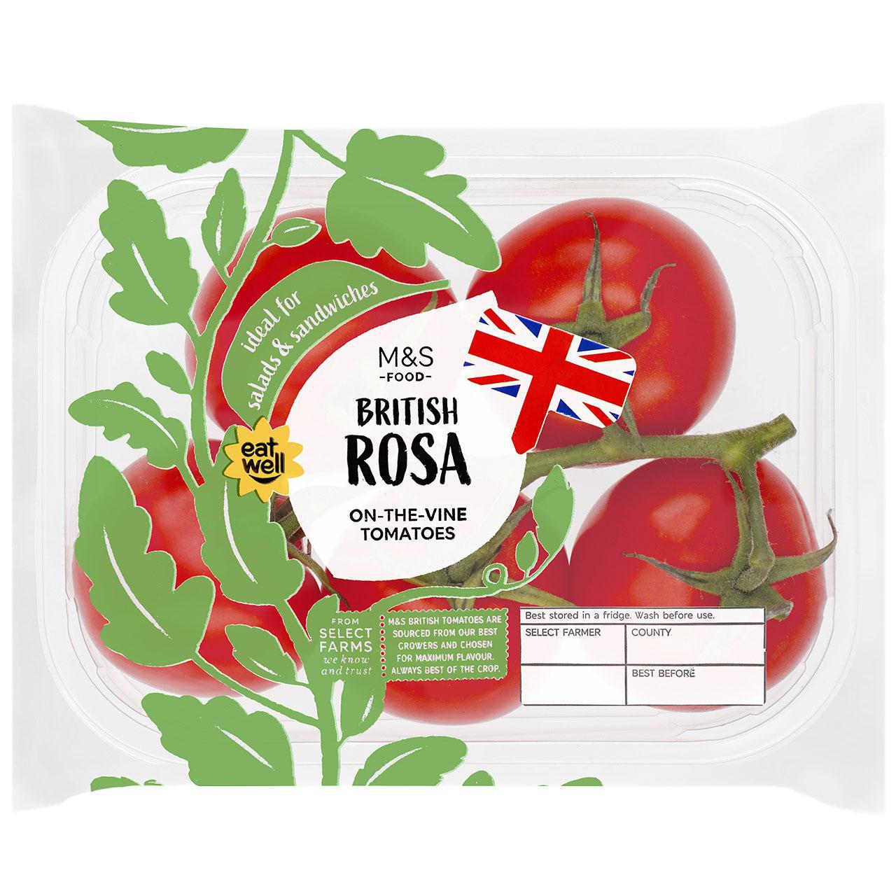 M&S Rosa Vine Tomatoes min 4 per pack