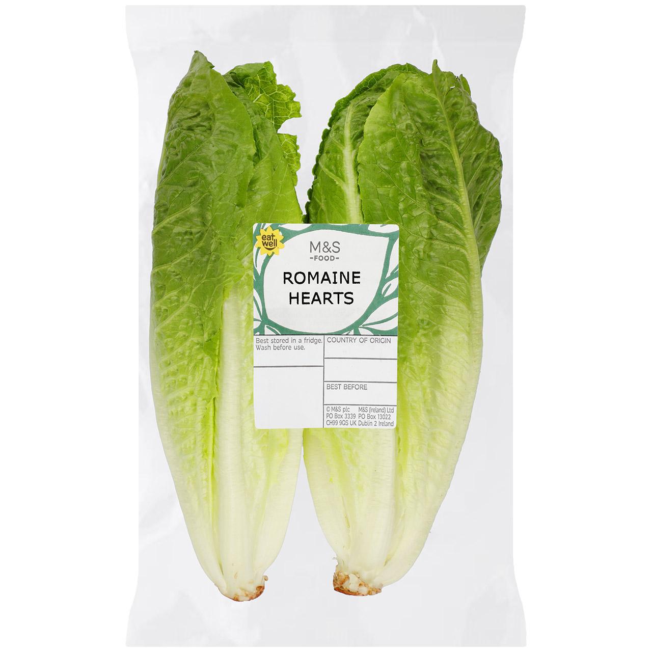 M&S Romaine Heart Lettuce 2 per pack