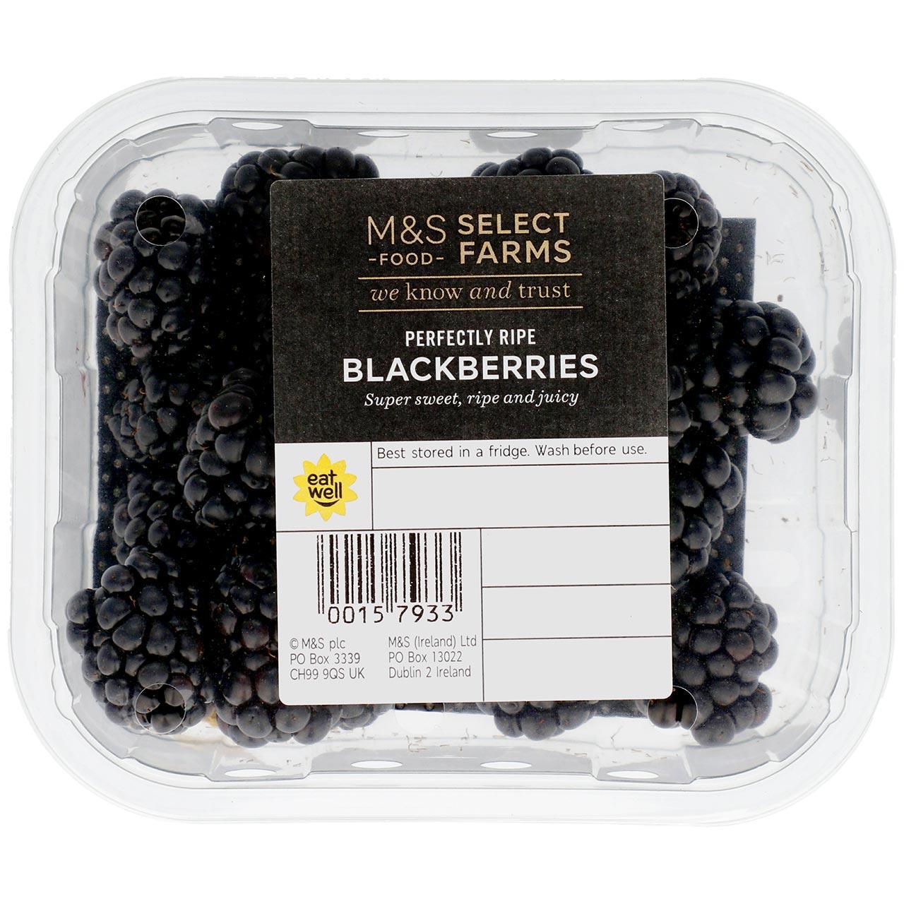 M&S Select Farms Blackberries Perfectly Ripe 300g