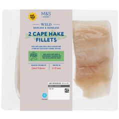 M&S South African Cape 2 Hake Fillets 220g