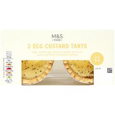 M&S 2 Egg Custard Tarts 2 per pack