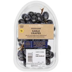 M&S  Seedless Sable Grapes 400g