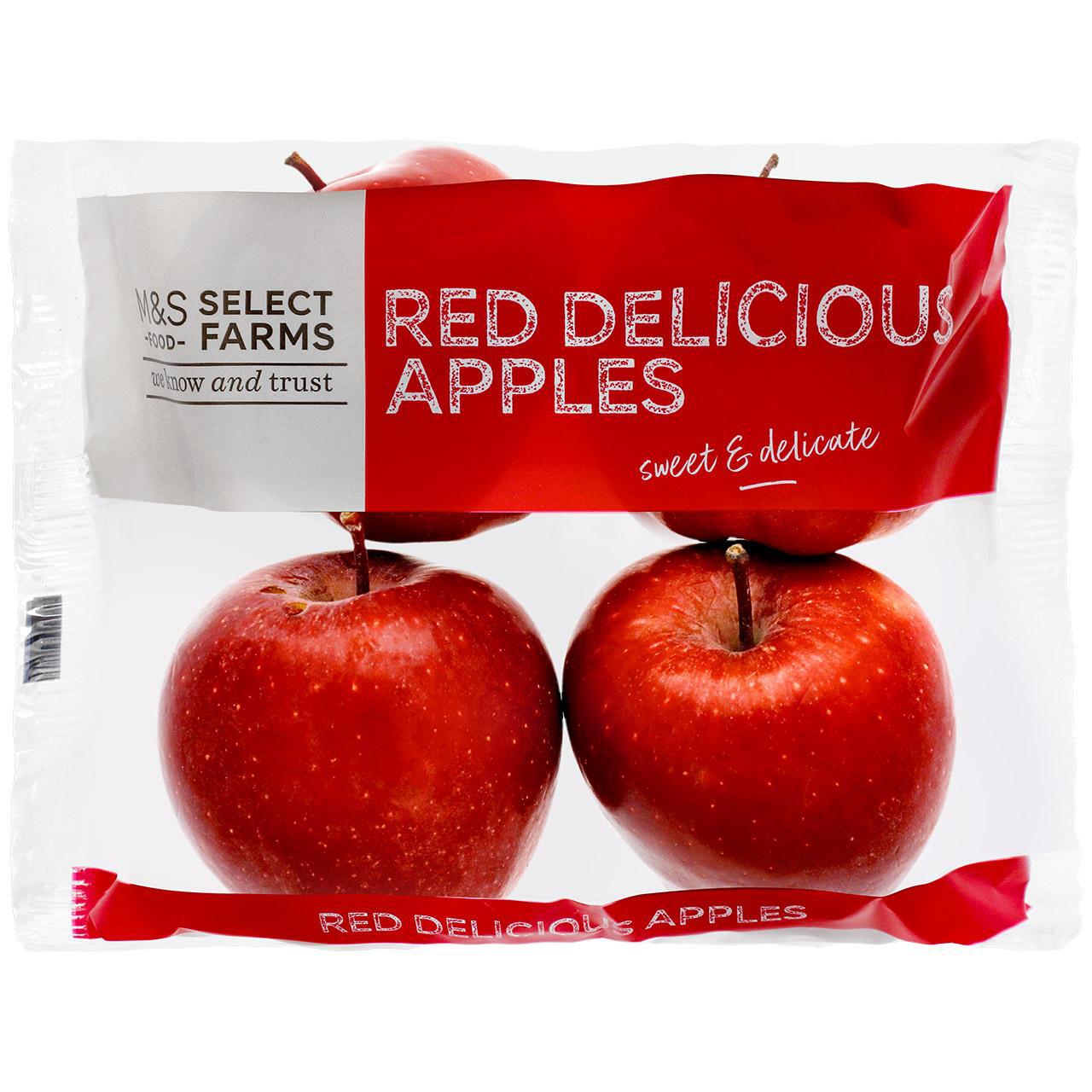 M&S Red Delicious Apples 4 per pack