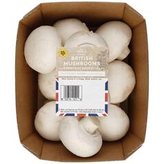 M&S British White Mushrooms 300g