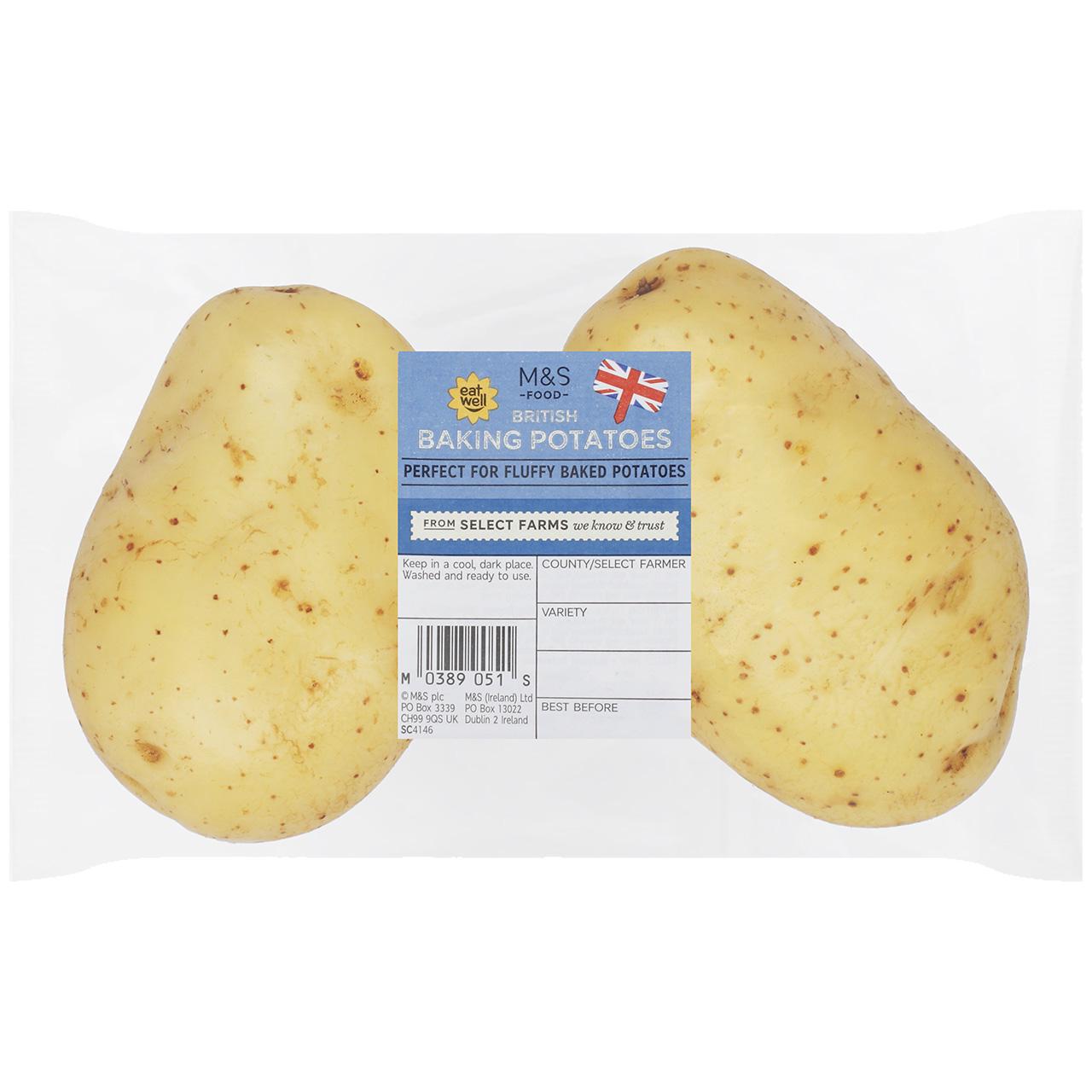 M&S Baking Potatoes 2 per pack