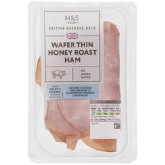 M&S British Honey Roast Ham Wafer Thin 125g