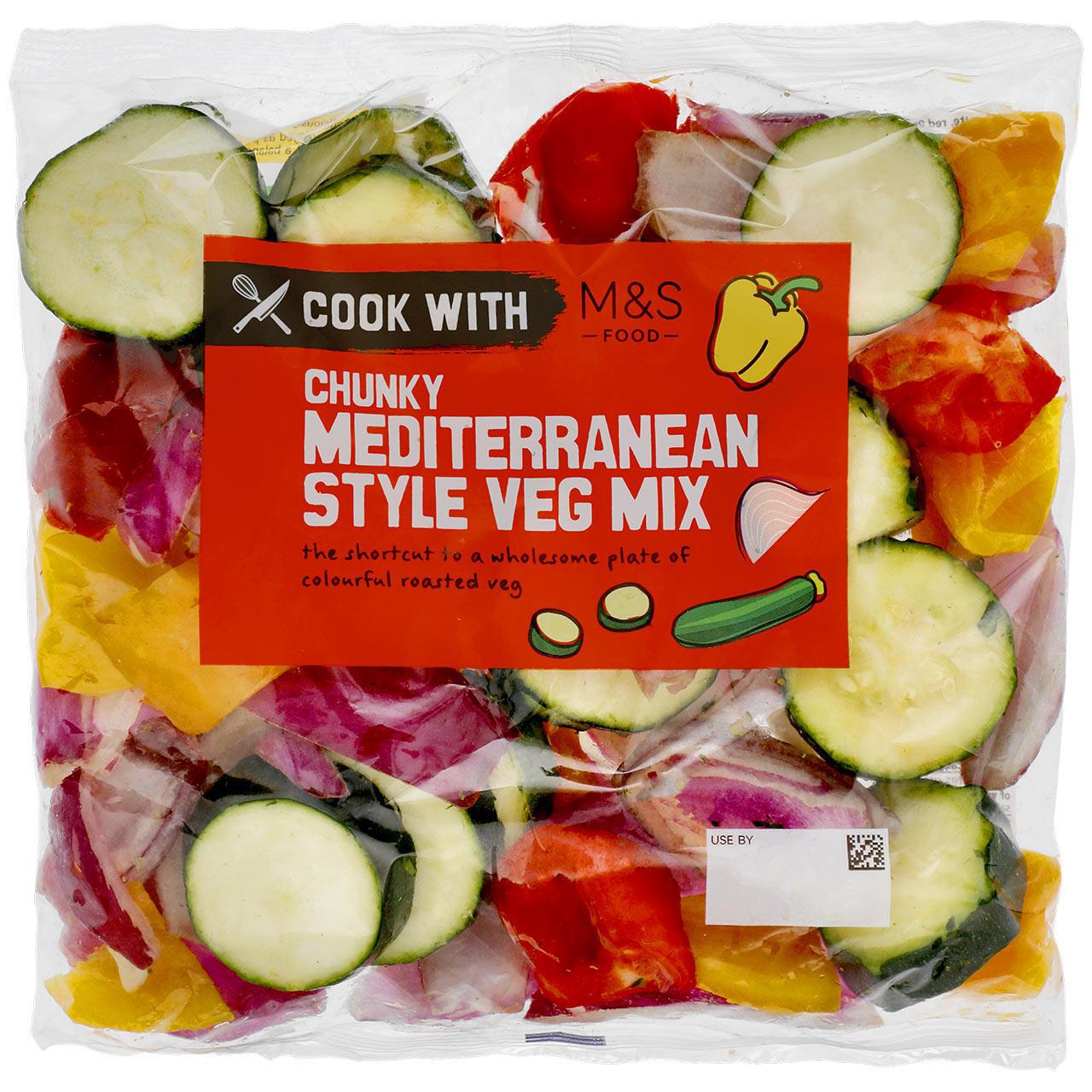 Cook With M&S Chunky Mediterranean Style Veg Mix 550g