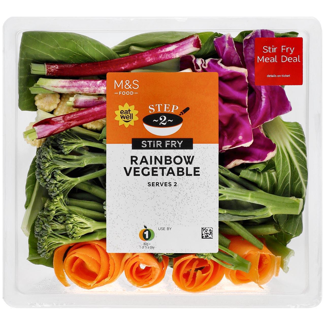 M&S Rainbow Mixed Vegetable Stir Fry 220g