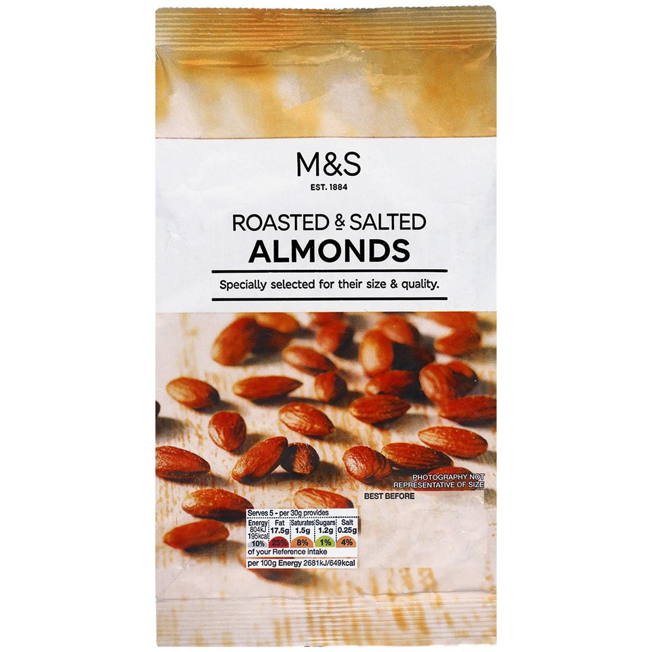 M&S Roasted & Salted Almonds 150g