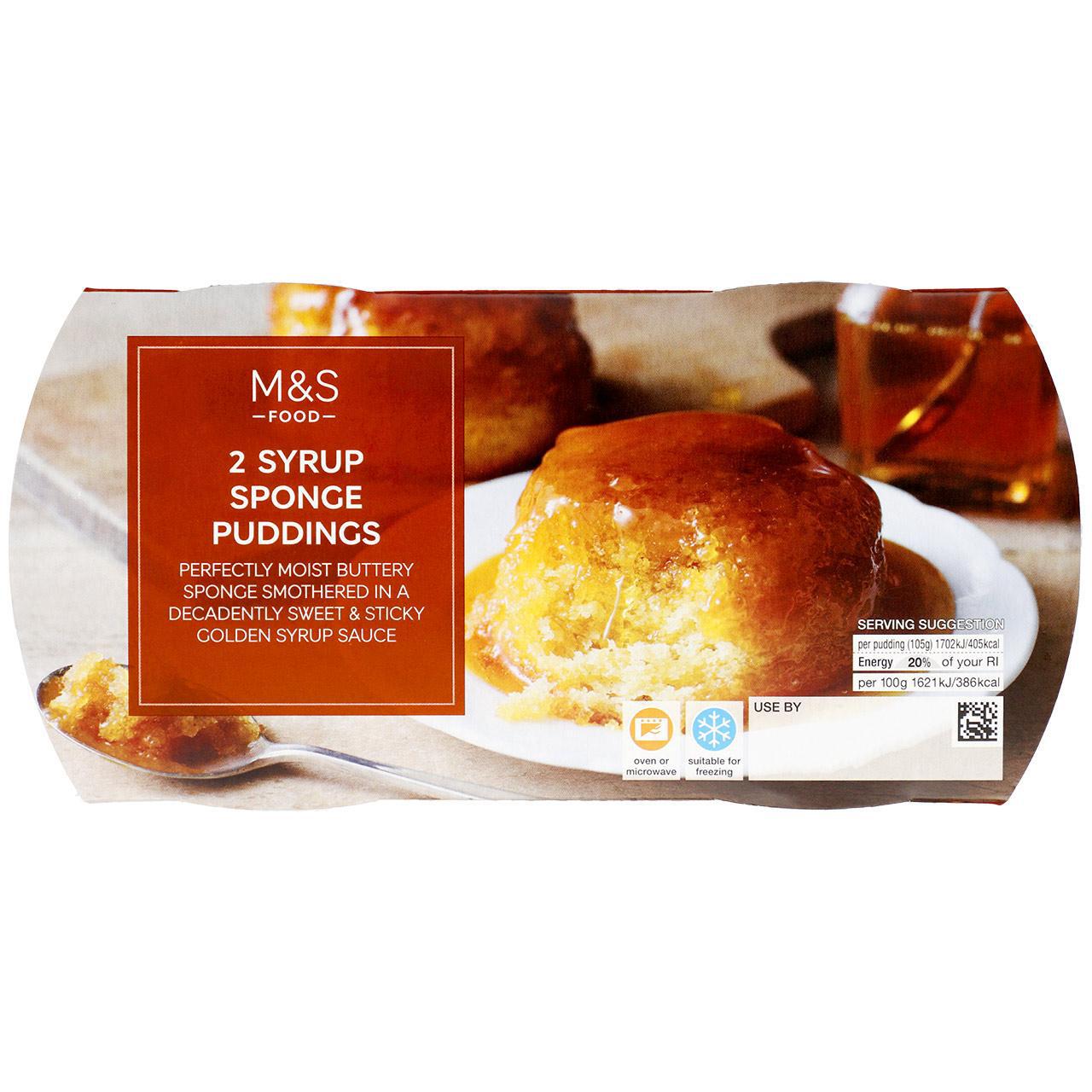 M&S Syrup Sponge Puddings 2 x 105g
