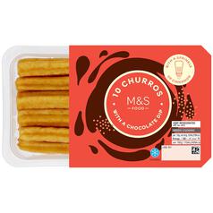 M&S Churros with Cinnamon & Chocolate Dip 10 per pack