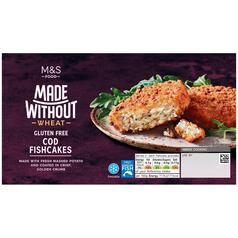 M&S Made Without 2 Cod Fishcakes 170g