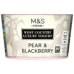 M&S West Country Luxury Yogurt Pear & Blackberry 150g