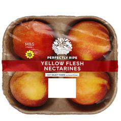 M&S Perfectly Ripe Yellow Nectarines 4 per pack