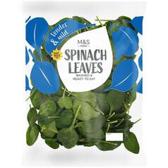 M&S Spinach Washed & Ready to Eat 120g