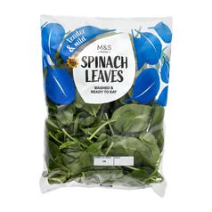 M&S Spinach Washed & Ready to Eat 120g