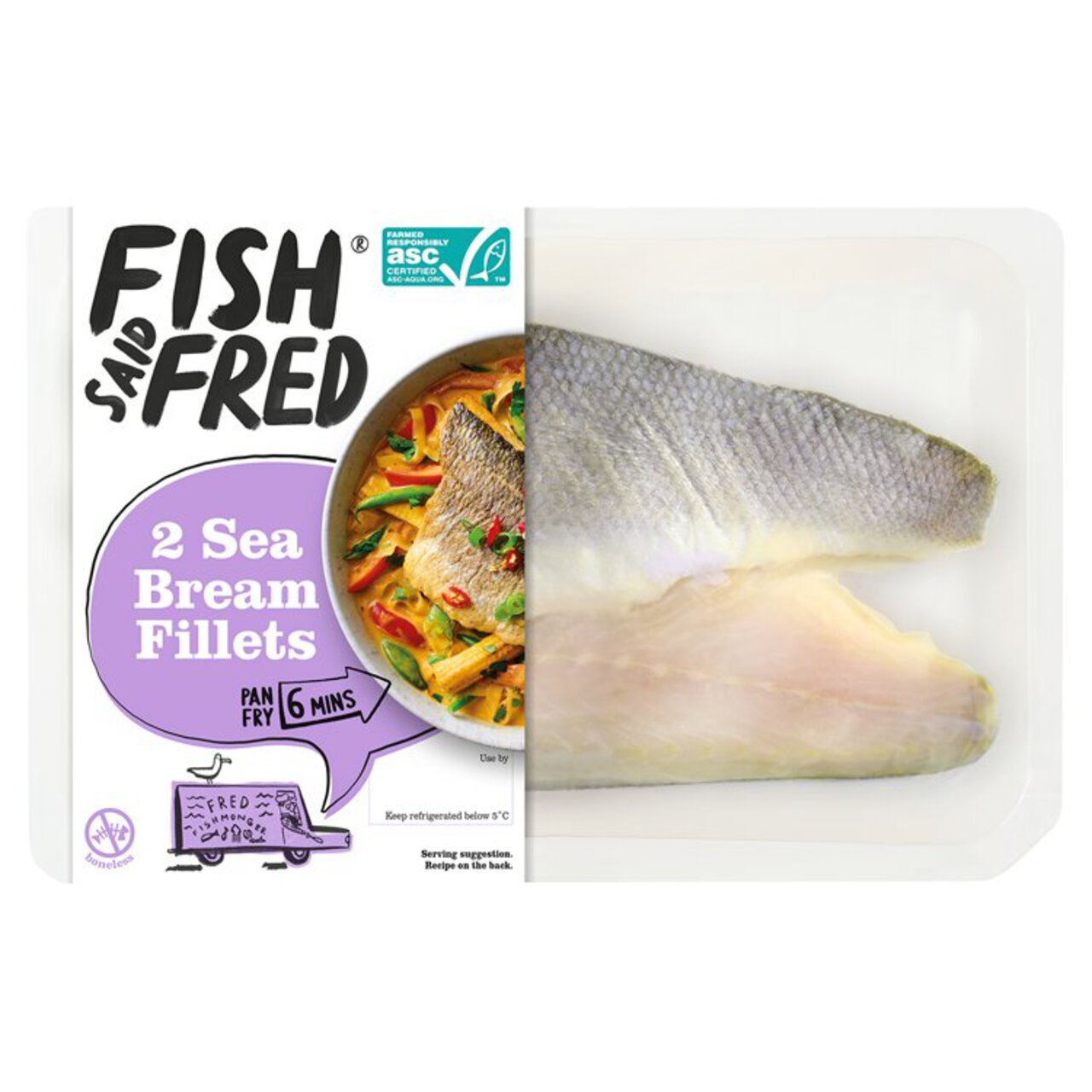 Fish Said Fred ASC Sea Bream Fillets 180g