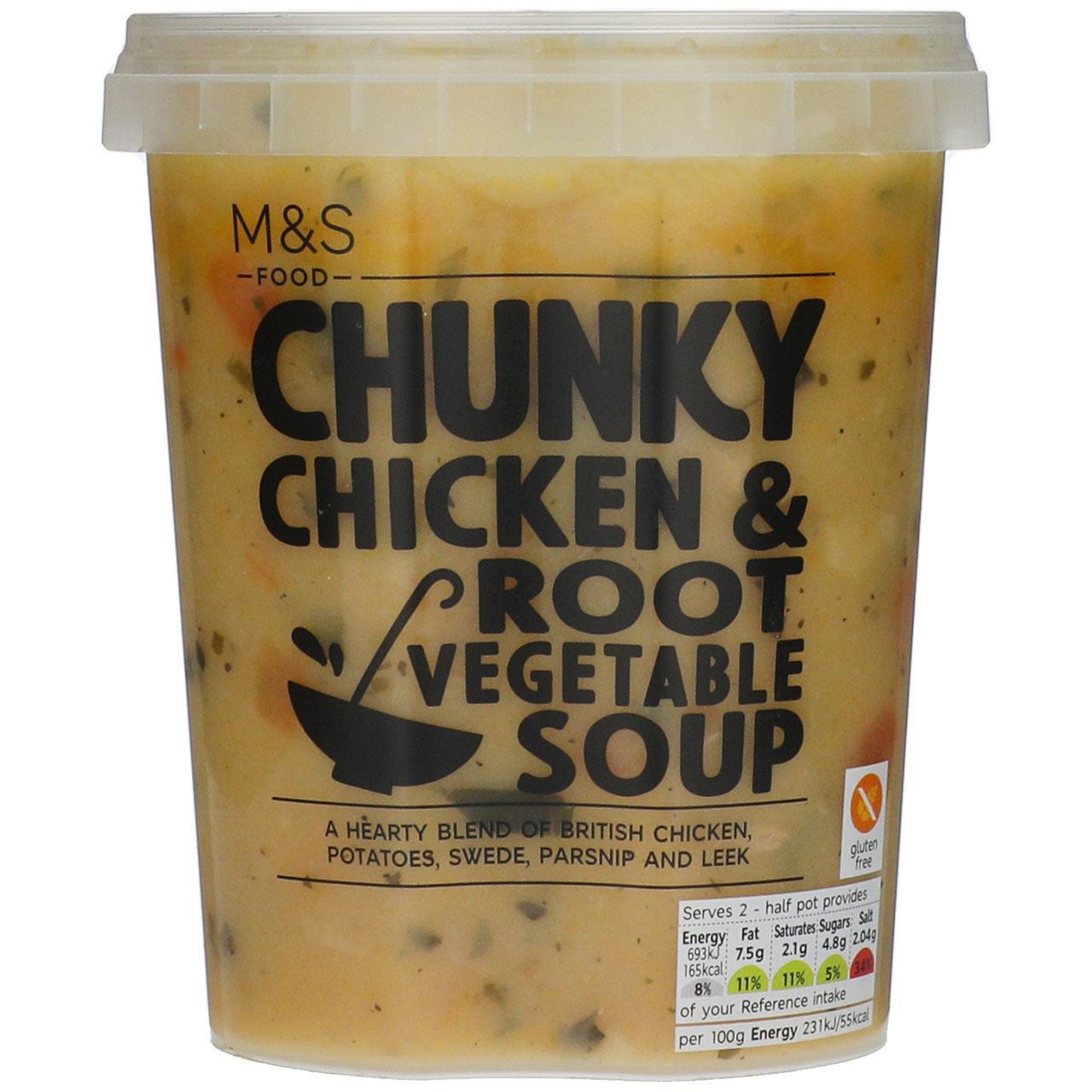 M&S Chunky Chicken & Root Vegetable Soup 600g