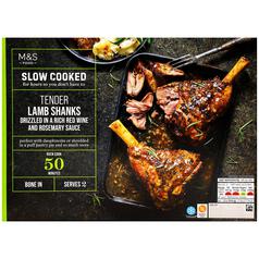 M&S Slow Cooked Lamb Shanks with a Red Wine & Rosemary Sauce 894g