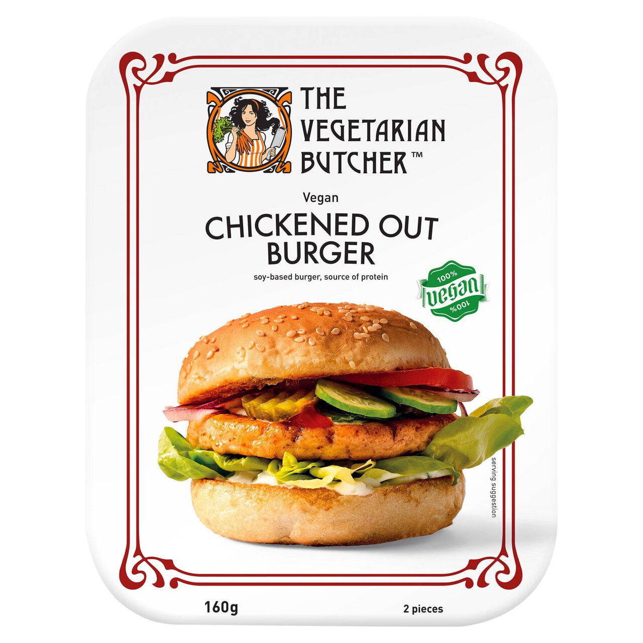 The Vegetarian Butcher Chickened Out Vegan Chicken Burger 160g