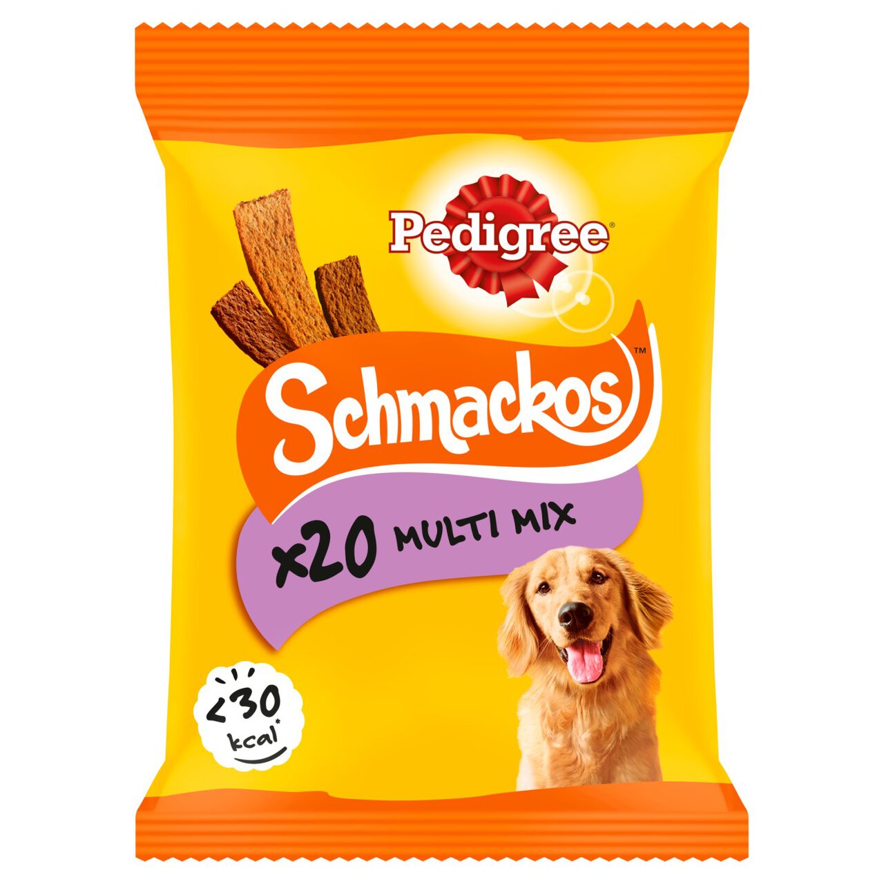 Pedigree Schmackos Adult Dog Treats Meat Mix 20 Strips 144g 20 x 8g