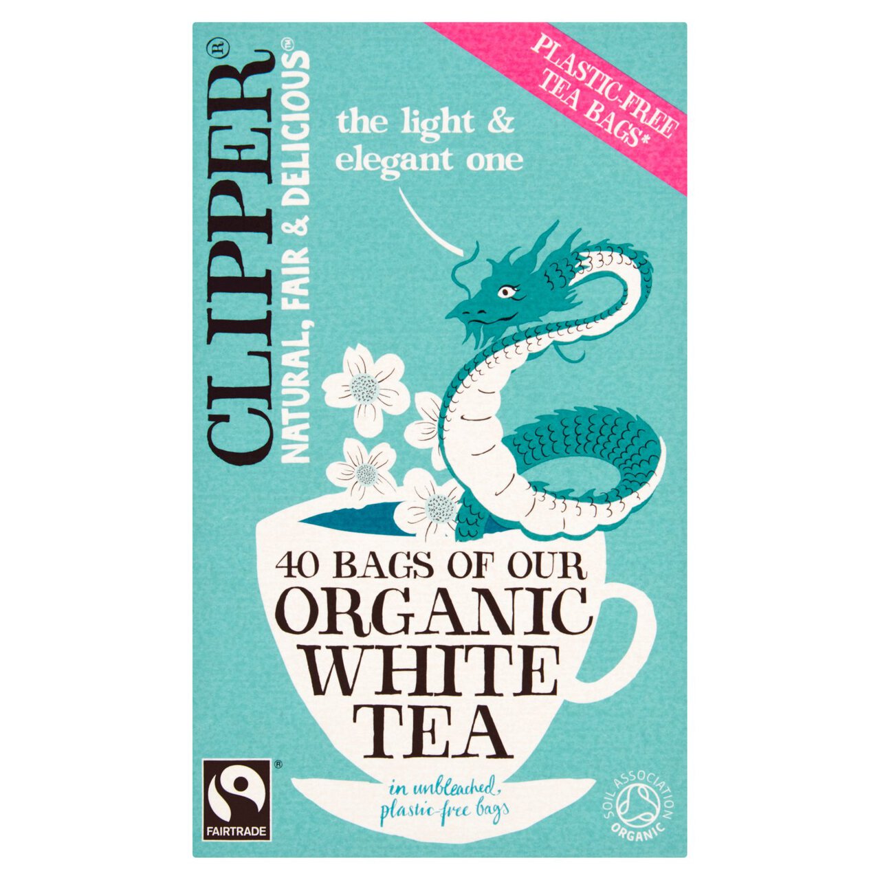 Clipper Organic & Fairtrade White Tea 40 per pack