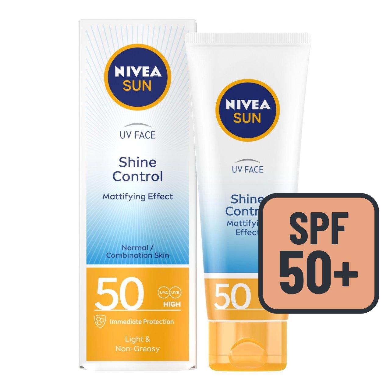 NIVEA SUN UV Face Shine Control SPF50 Sun Cream 50ml