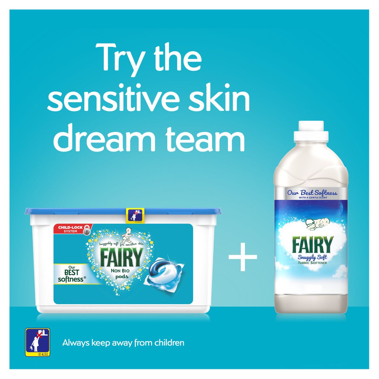 Fairy Non Bio Pods Washing Capsules Sensitive Skin 54 per pack