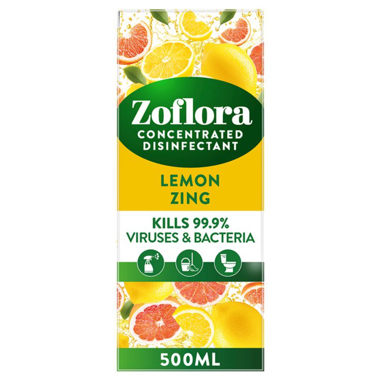 Zoflora Concentrated Disinfectant Lemon Zing 500ml