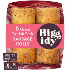 Higgidy 6 Great British Pork Sausage Rolls 160g