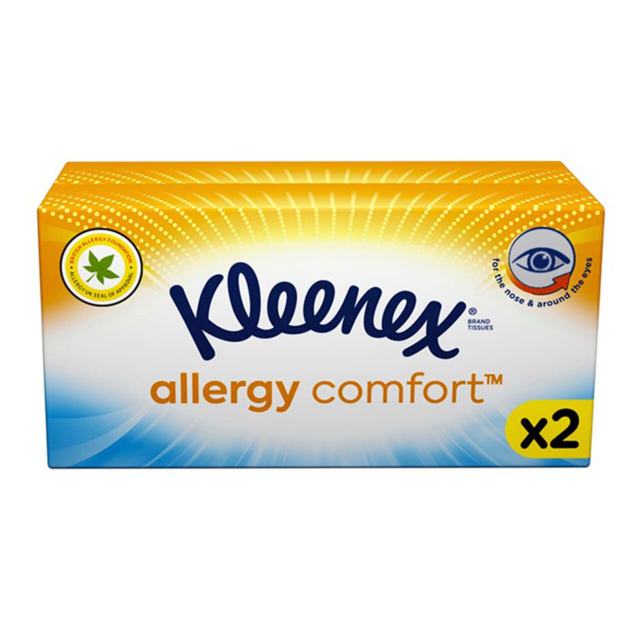 Kleenex Hayfever Allergy Comfort Facial Tissues - Twin Box 2 per pack