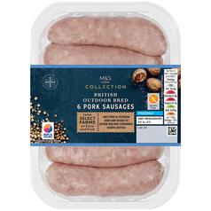 M&S Select Farms British 6 Pork Sausages 400g
