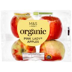 M&S Organic Pink Lady Apples 4 per pack