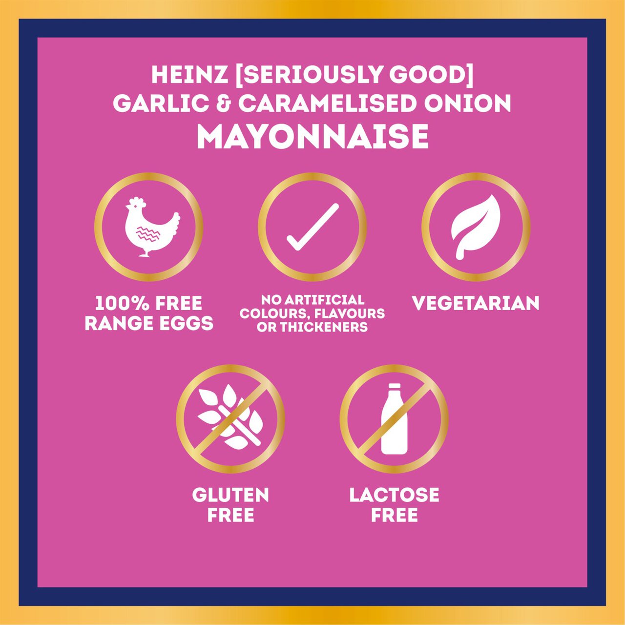 Heinz Garlic & Caramelised Onion Mayonnaise 220ml