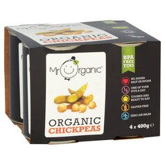 Mr Organic Chickpeas 4 x 400g
