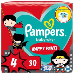 Pampers Baby-Dry Nappies, Size 4 (9-14kg) Essential Pack