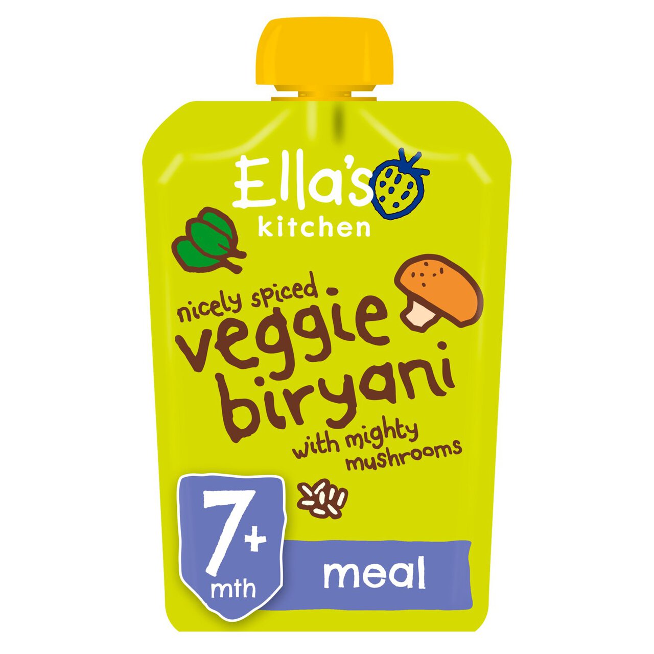 Ella's Kitchen Organic Veggie Biryani Pouch, 7 mths+ 130g