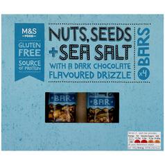 M&S Nuts, Seeds & Sea Salt Bars 4 x 40g
