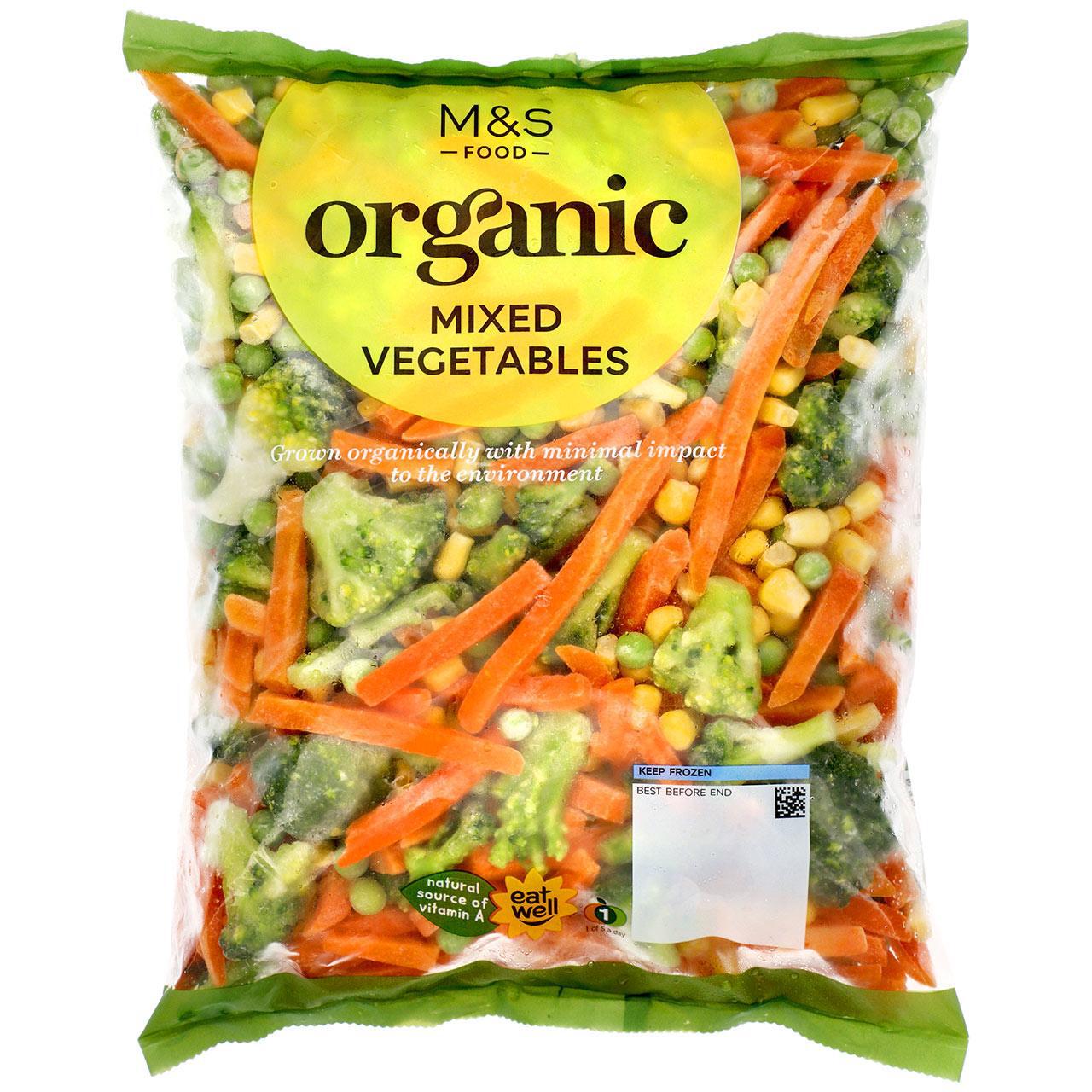 M&S Organic Mixed Vegetables Frozen 750g