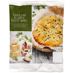 M&S Parmesan & Garlic Rustic Bread Wheel 295g