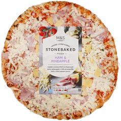M&S Stone Baked Pizza with Ham & Pineapple 456g