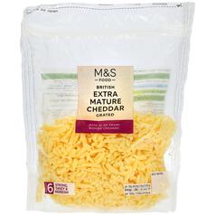 M&S British Extra Mature Grated Cheddar 250g