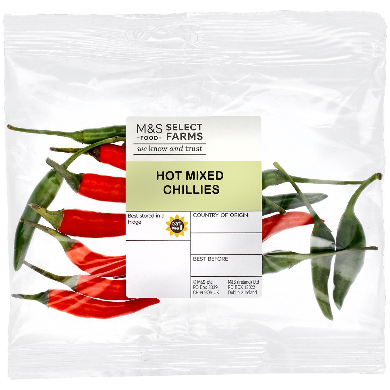 Cook With M&S Hot Mixed Chillies 30g