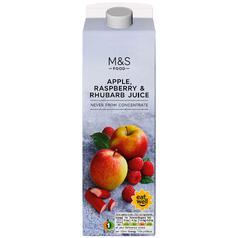 M&S Apple, Raspberry & Rhubarb Juice 1l